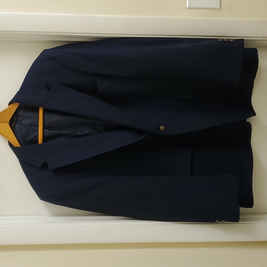 Vintage Edwards Navy Men's Blazer Size 48 Regular